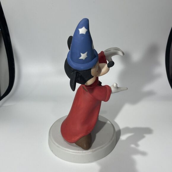 Vintage Disney Korea Sorcerer Mickey Mouse Figurine Fantasia 8” Tall Rare - Picture 5 of 7